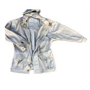 ☔Oversized vintage London Fog TOWNE LIMITS (dist '93) Safari Khaki Jacket S